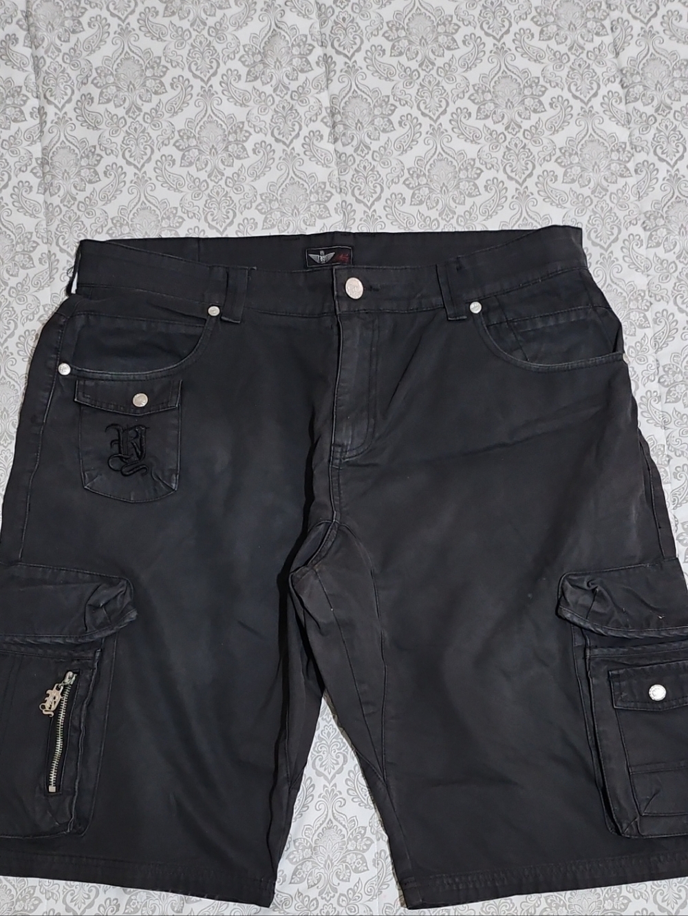 Black Men's Cargo Shorts